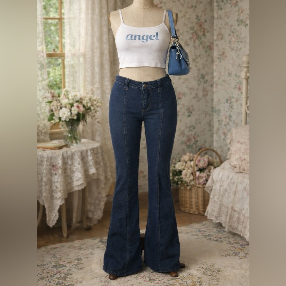 Y2K Buffalo David Bitton Flare Low Rise Jeans